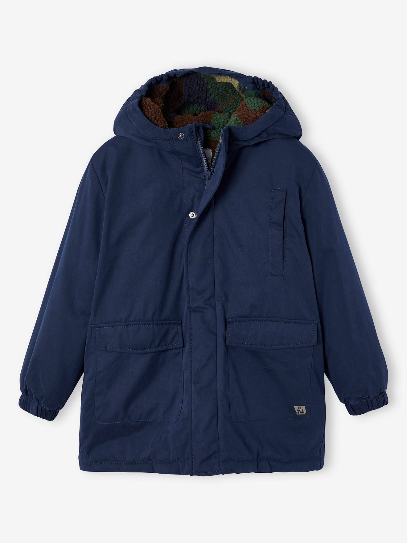 Veste Parka Garçon Lupilu Bleue Avec Capuche - Taille 4-6 Ans - État Excellent