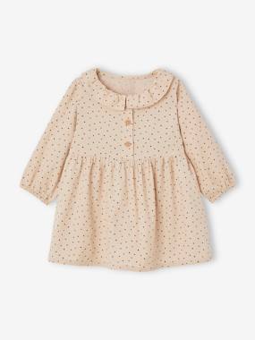 Bébé-Robe, jupe-Robe à collerette en velours milleraies bébé