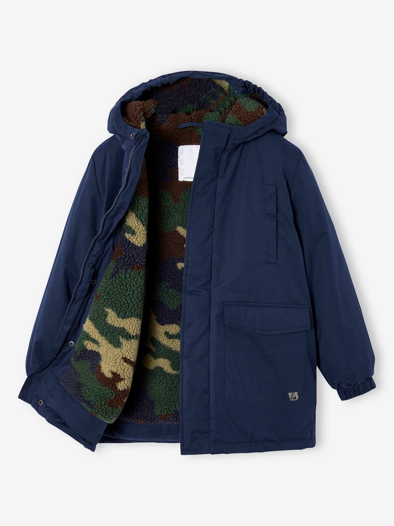 Hooded Parka with Sherpa Lining & Recycled Polyester Padding Hooded Parka with Sherpa Lining & Recycled Polyester Padding