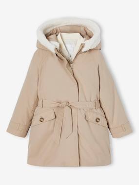 Girls-Coats & Jackets-3-in-1 Hooded Parka for Girls