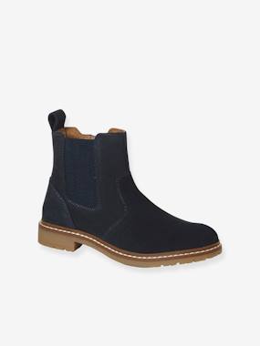 Boots Chelsea cuir garçon  - vertbaudet enfant