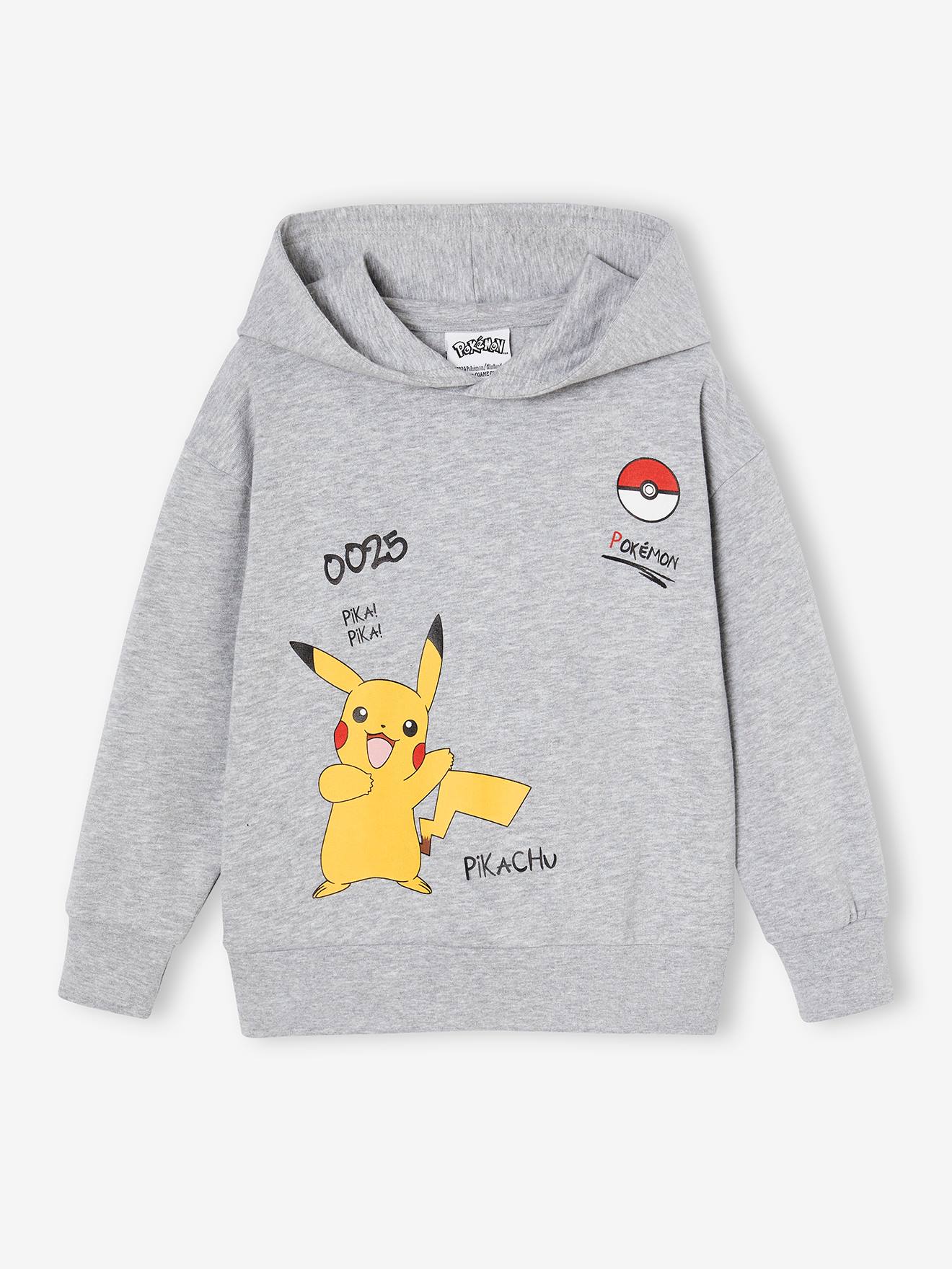 Sweat à Capuche Garçon Pikachu Pokémon - Pull Enfant Avec Motif Pokéball Officiel