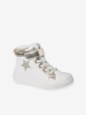 Shoes-Girls Footwear-High-Top Trainers with Laces & Zips for Girls