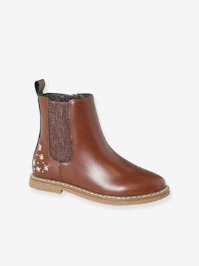 Boots élastiquées et zippées fille collection maternelle  - vertbaudet enfant