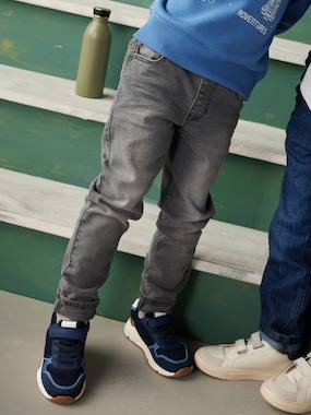 Boys-Jeans-Basics Slim Leg Jeans, Easy to Slip On