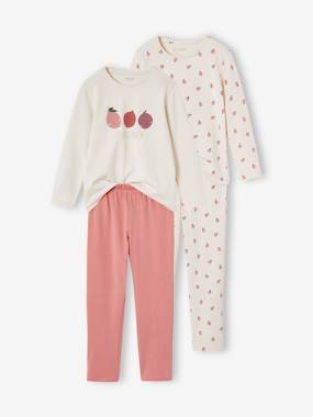 Fille-Pyjama, surpyjama-Lot 2 Pyjamas Longs Fille