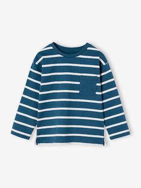 -Striped Long Sleeve T-Shirt for Boys