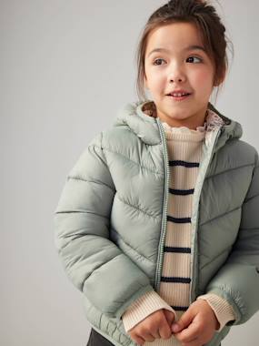 Girls-Coats & Jackets-Lightweight Hooded Jacket for Girls