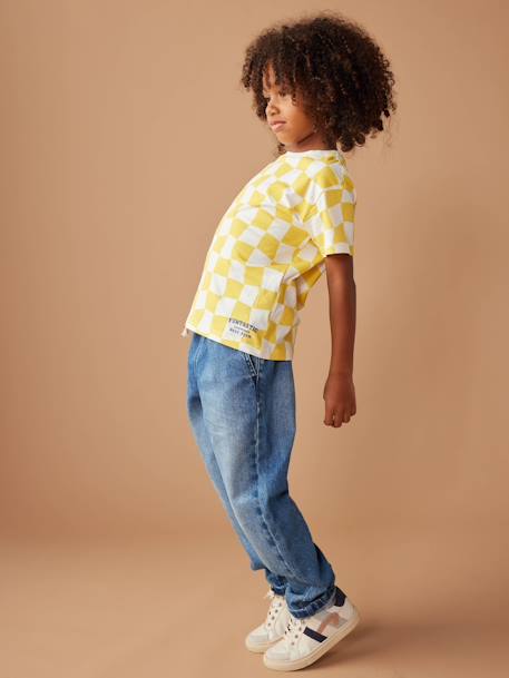 Wide Easy to Slip On Jeans for Boys bleached denim+brut denim+grey+stone - vertbaudet enfant 