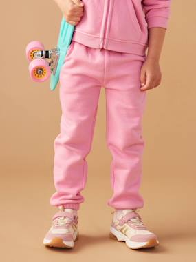 Girls-Trousers-Fleece Joggers with Paperbag Waistband for Girls