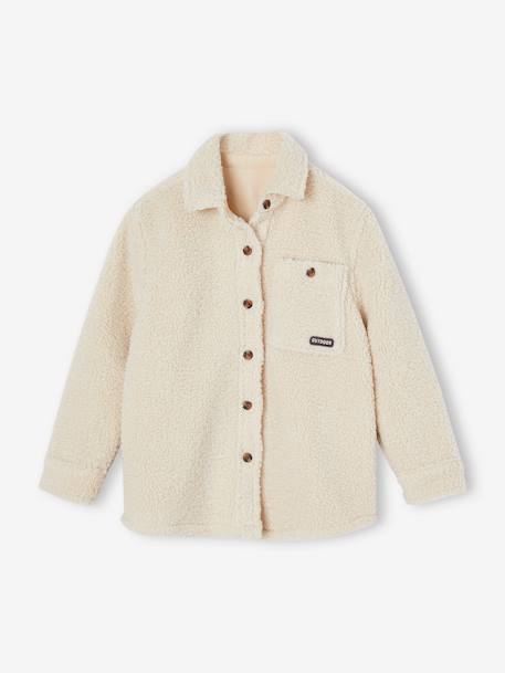 Sherpa Shirt for Boys ecru - vertbaudet enfant 
