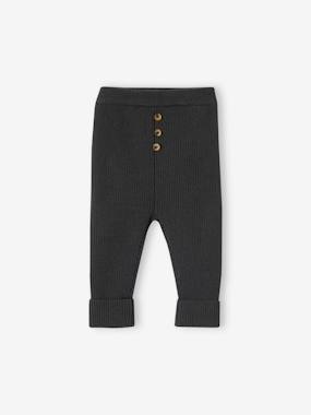 Baby-Trousers & Jeans-Adaptive Knitted Leggings for Babies