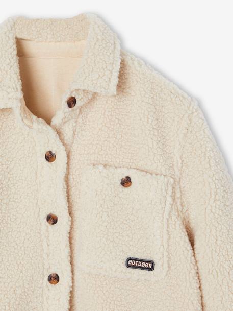 Sherpa Shirt for Boys ecru - vertbaudet enfant 