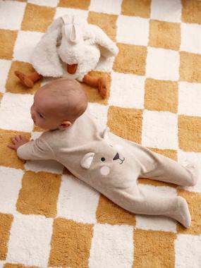 Baby-Pyjamas & Sleepsuits-Koala Sleepsuit in Velour, for Babies