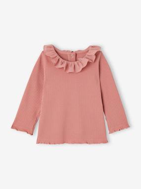 Baby-Wide Neck Rib Knit Top for Babies