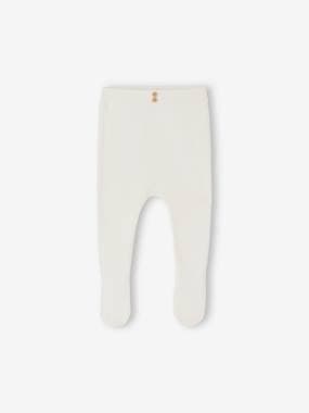 Baby-Trousers & Jeans-Footed Trousers in Cotton/Wool Knit