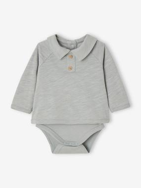 Baby-T-shirts & Roll Neck T-Shirts-Long Sleeve Bodysuit-Top for Newborns