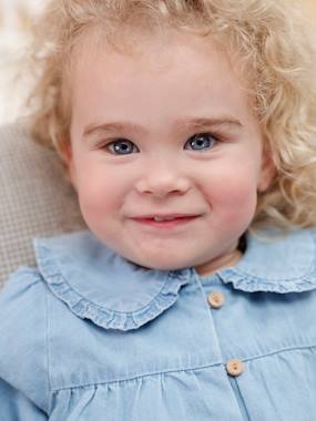 Baby-Blouses & Shirts-Blouse in Light Denim, for Babies