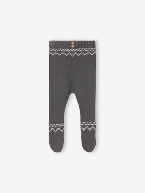 Bébé-Pantalon, jean-Pantalon avec pieds en maille jacquard bébé