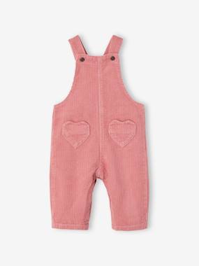 Baby-Corduroy Dungarees for Babies, Heart-Shaped Pockets