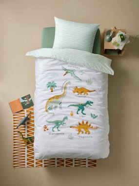 Linge de lit & Déco-Linge de lit enfant-Parure enfant Magicouette DINOS, avec coton recyclé