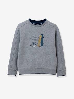 Boys-Cardigans, Jumpers & Sweatshirts-CYRILLUS "Skate" boys' sweatshirt