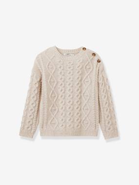 Girls-Cardigans, Jumpers & Sweatshirts-Jumpers-CYRILLUS boys' cable knit sweater