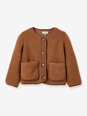 Girls-CYRILLUS sherpa jacket for girls