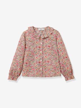 -Liberty® CYRILLUS pleated collar shirt for girls