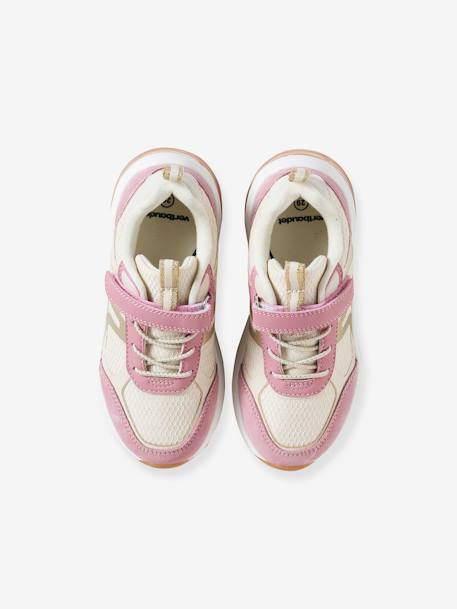 Baskets Toile Fille Lacets Élastiqués Vertbaudet – Rose Pâle Maternelle, Confort & Style Dès 26