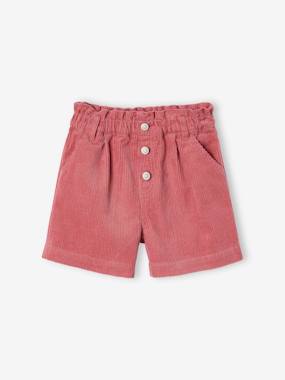 Fille-Short en velours forme paperbag fille