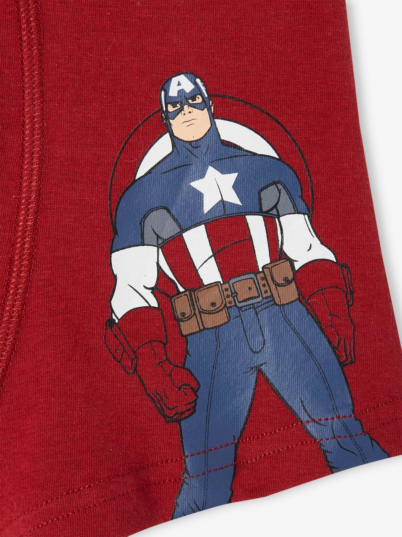 Lot De 3 Slips Garçon Marvel Avengers - Motifs Iron Man, Hulk, Captain America - Taille Élastiquée, Confortable - Pour Petit Fan - 9
