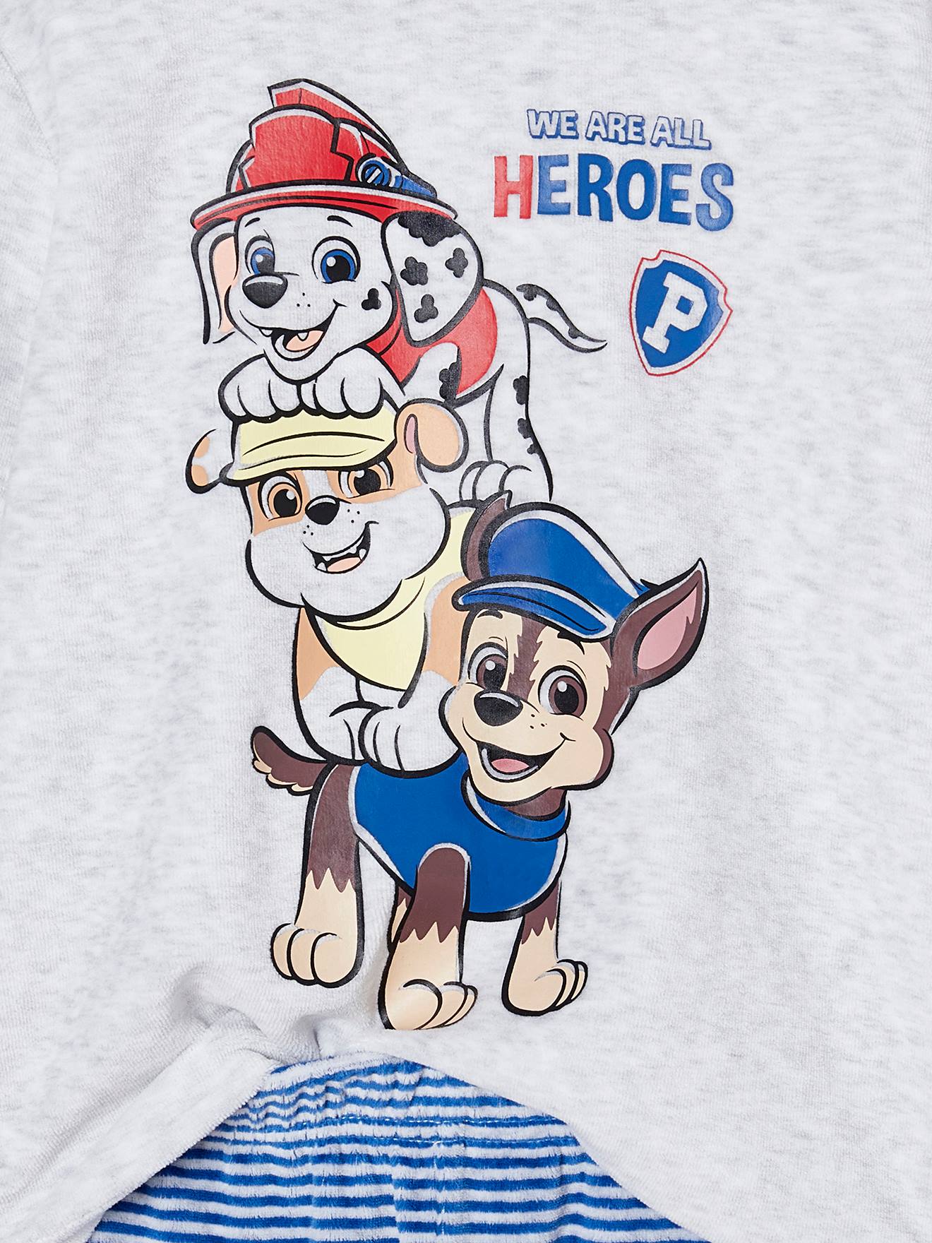 Pyjama Pat' Patrouille Garçon Été - Pyjashort Court Chase Marshall Rubble - 100% Polyester