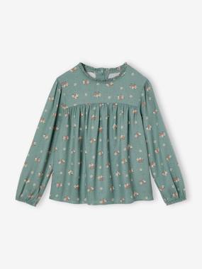 Girls-Floral Blouse for Girls