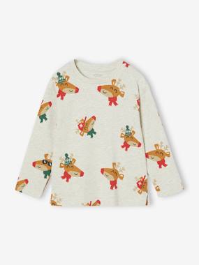 Boys-Tops-Christmas Special Top with Fun Reindeer Motifs for Boys