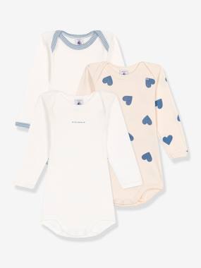 Bébé-Lot de 3 bodies Petit Bateau