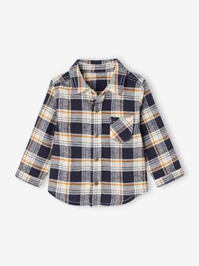 Baby-Blouses & Shirts-Chequered Flannel Shirt for Babies