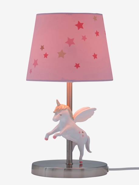 Lampe de chevet Licorne ROSE - vertbaudet enfant 