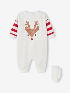 Bébé-Coffret Noël dors-bien renne + chaussettes bébé