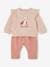 Sweatshirt & Trousers Combo for Babies 6308+ecru+marl beige+pale pink+rose - vertbaudet enfant 