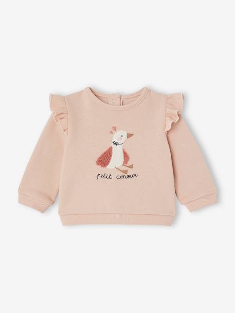 Sweatshirt & Trousers Combo for Babies 6308+ecru+marl beige+pale pink+rose - vertbaudet enfant 