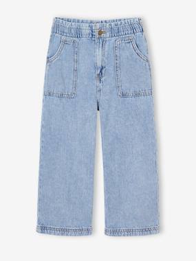 Girls-Jeans-Wide Leg Carpenter Jeans for Girls