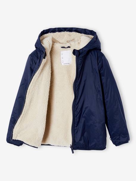 Parka 3 en 1 garçon avec blouson amovible bleu grisé+kaki+Marine grisé+noix de pécan - vertbaudet enfant 