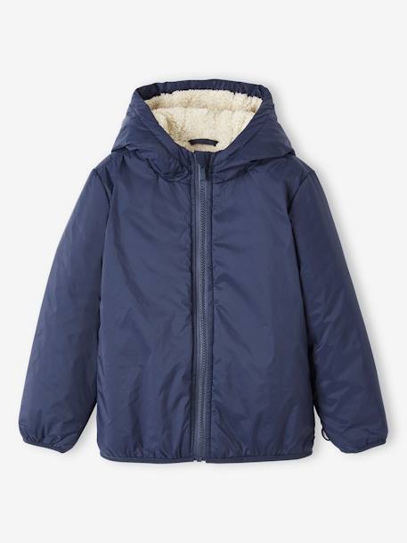 Parka 3 en 1 garçon avec blouson amovible bleu grisé+kaki+Marine grisé+noix de pécan - vertbaudet enfant 