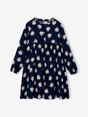 Fille-Robe-Robe motif all over ouverture boutonnée devant