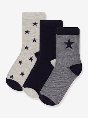 Garçon-Sous-vêtement-Lot de 3 paires de chaussettes garçon PETIT BATEAU