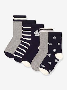 Boys-Underwear-Pack of 5 pairs of boys' socks PETIT BATEAU