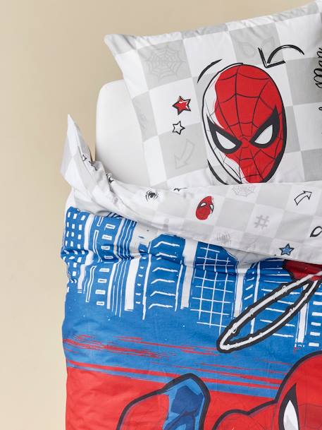 100% cotton printed bedding set, SPIDERMAN Size: 140x200 cm printed red - vertbaudet enfant 