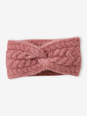 -Bandeau fille en maille torsadée