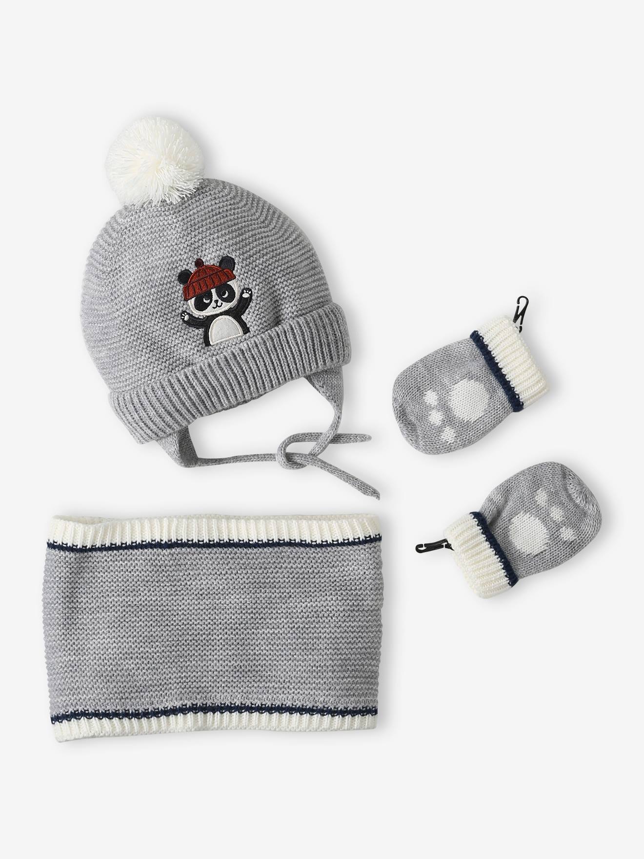 Bonnet D'hiver Gymboree - Panda - 0-12 Mois - Occasion Très Bon état